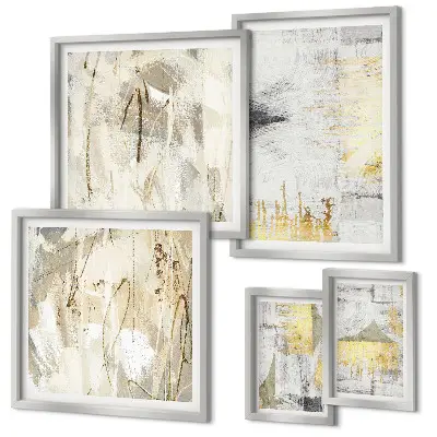 Set de tablouri decorative pentru perete cu modele abstracte elegante