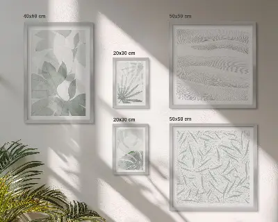 Polyptic înrămat cu motive de verdeață vegetală