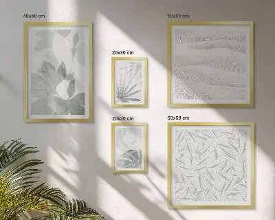 Polyptic înrămat cu motive de verdeață vegetală