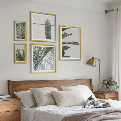 Decorațiune de perete set tablouri Accente moderne de plante