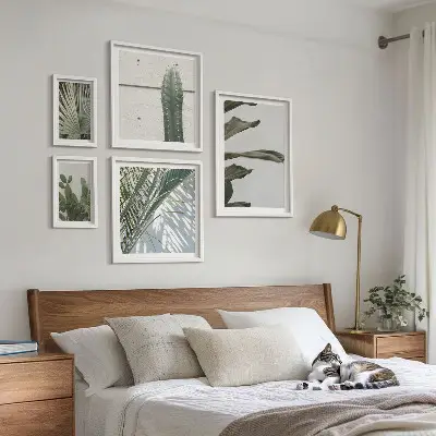 Set tablouri decorative de perete cu modele moderne de plante