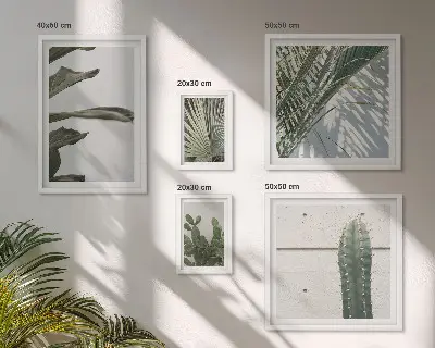 Set tablouri decorative de perete cu modele moderne de plante