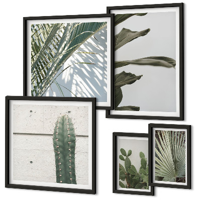 Decorațiune de perete set tablouri Accente moderne de plante