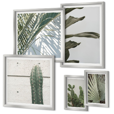 Decorațiune de perete set tablouri Accente moderne de plante