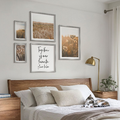 Decorațiune de perete set tablouri Zicale despre peisaje naturale și flori