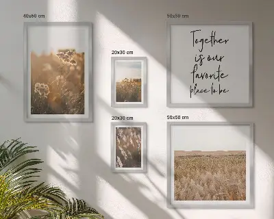 Set de tablouri decorative pentru perete cu zicale despre peisaje naturale și flori