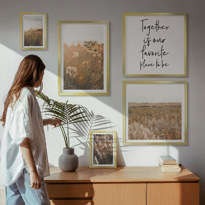 Decorațiune de perete set tablouri Zicale despre peisaje naturale și flori