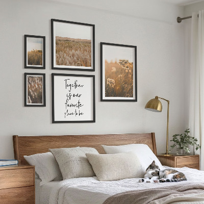 Decorațiune de perete set tablouri Zicale despre peisaje naturale și flori
