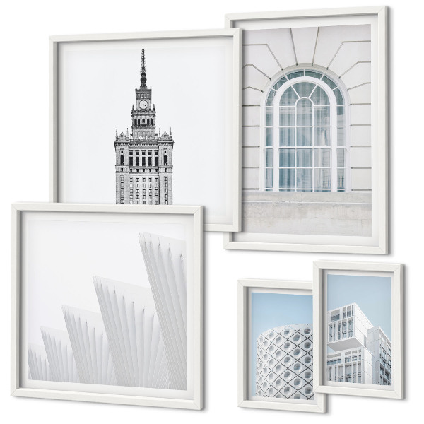 Polyptic înrămat Arhitectură modernă minimalistă