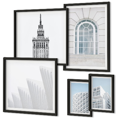 Polyptic înrămat Arhitectură modernă minimalistă
