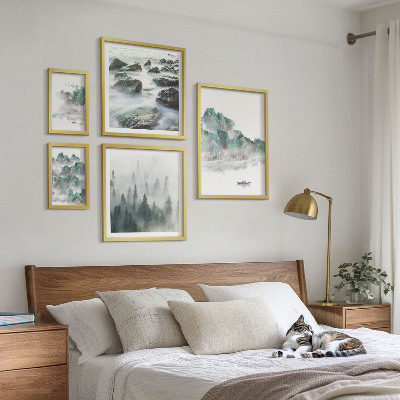 Decorațiune de perete set tablouri Peisaje liniștite cu apă