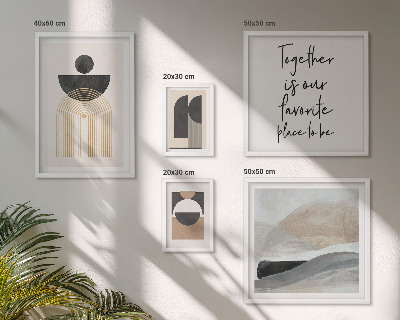Decorațiune de perete set tablouri Forme abstracte ale naturii