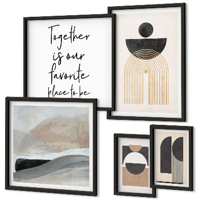 Decorațiune de perete set tablouri Forme abstracte ale naturii