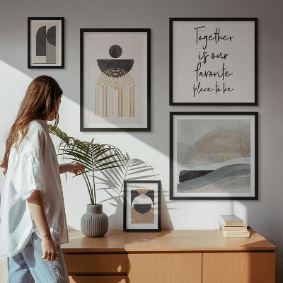 Decorațiune de perete set tablouri Forme abstracte ale naturii