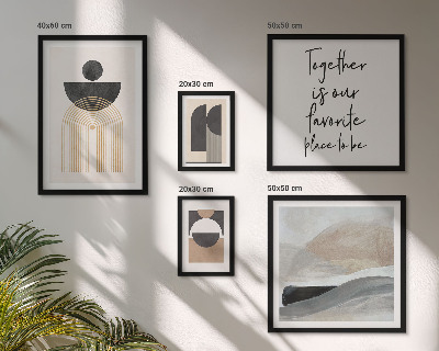 Decorațiune de perete set tablouri Forme abstracte ale naturii