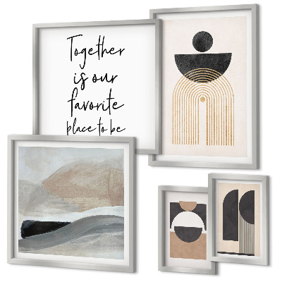 Decorațiune de perete set tablouri Forme abstracte ale naturii