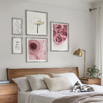Polyptic înrămat Inspirații florale boho