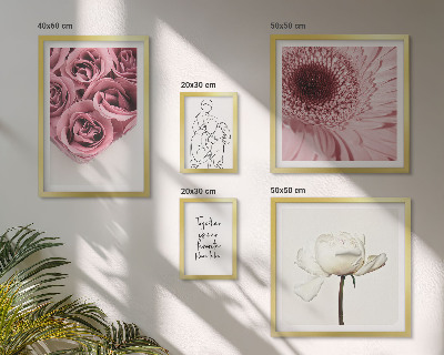 Polyptic înrămat Inspirații florale boho
