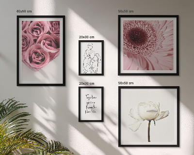 Polyptic înrămat Inspirații florale boho
