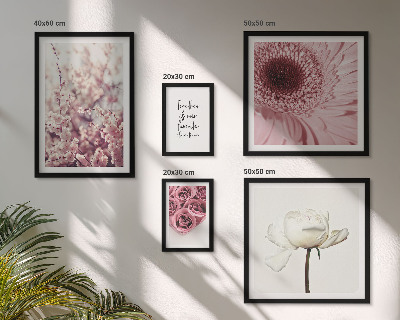 Decorațiune de perete set tablouri Accente florale romantice