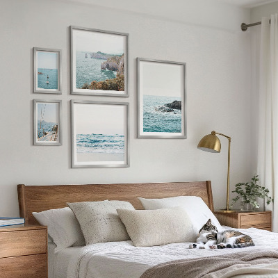 Decorațiune de perete set tablouri Vederi liniștite la mare, plaje, stânci