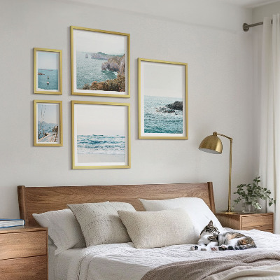 Decorațiune de perete set tablouri Vederi liniștite la mare, plaje, stânci