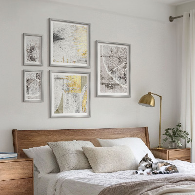Decorațiune de perete set tablouri Modele neutre abstracte