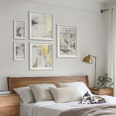 Decorațiune de perete set tablouri Modele neutre abstracte