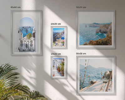 Polyptic înrămat Peisaje din Grecia, arhitectura maritimă