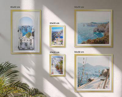 Polyptic înrămat Peisaje din Grecia, arhitectura maritimă