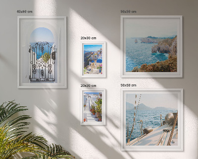 Polyptic înrămat Peisaje din Grecia, arhitectura maritimă