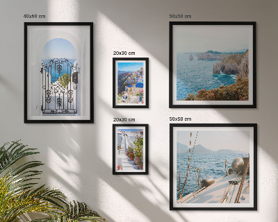 Polyptic înrămat Peisaje din Grecia, arhitectura maritimă