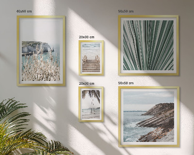 Decorațiune de perete set tablouri Plaje de la malul mării în tropice