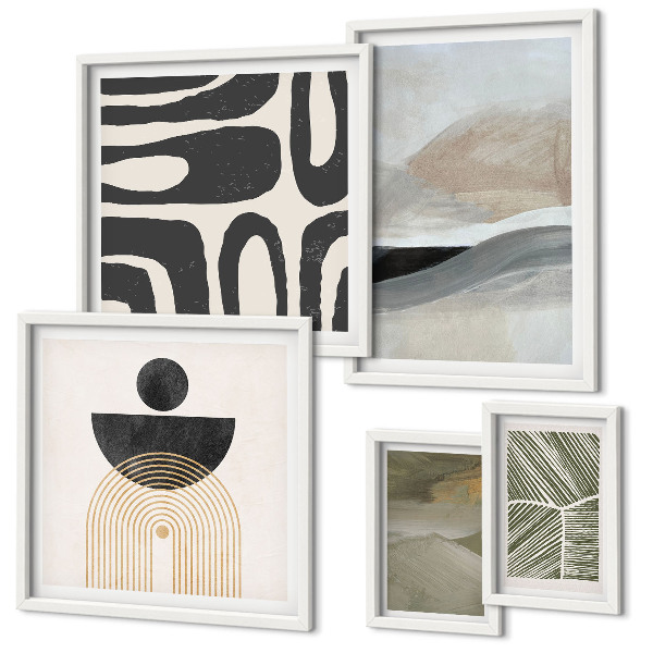Decorațiune de perete set tablouri Modele abstracte în culori