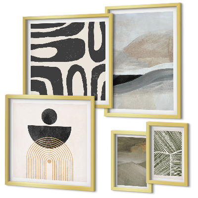 Decorațiune de perete set tablouri Modele abstracte în culori