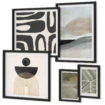 Decorațiune de perete set tablouri Modele abstracte în culori