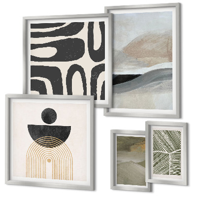 Decorațiune de perete set tablouri Modele abstracte în culori
