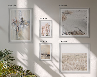 Polyptic înrămat Decorațiuni elegante în stil minimalist natural