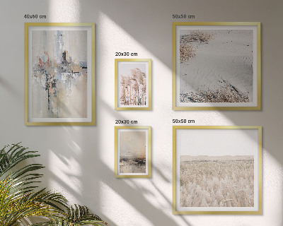 Polyptic înrămat Decorațiuni elegante în stil minimalist natural