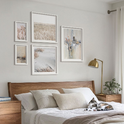 Polyptic înrămat Decorațiuni elegante în stil minimalist natural