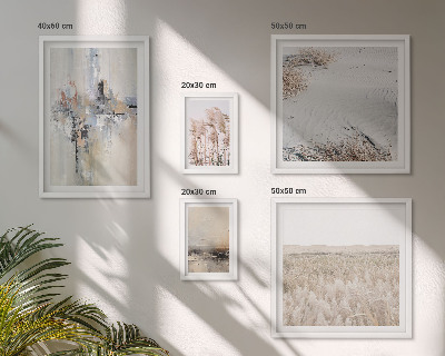 Polyptic înrămat Decorațiuni elegante în stil minimalist natural