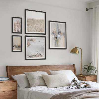 Polyptic înrămat Decorațiuni elegante în stil minimalist natural