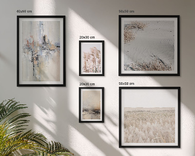Polyptic înrămat Decorațiuni elegante în stil minimalist natural