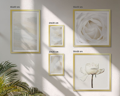 Polyptic înrămat Inspirații florale albe