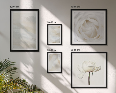Polyptic înrămat Inspirații florale albe
