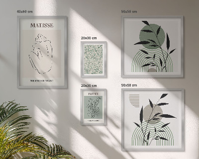 Decorațiune de perete set tablouri Grafică elegantă a plantelor