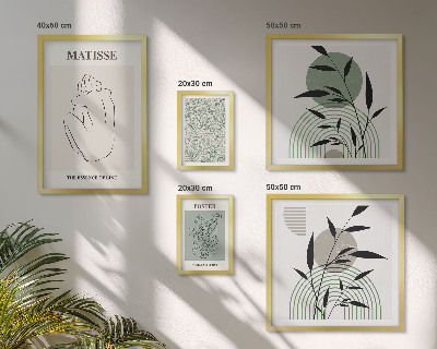 Decorațiune de perete set tablouri Grafică elegantă a plantelor
