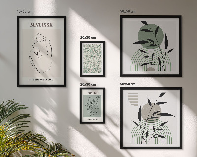 Decorațiune de perete set tablouri Grafică elegantă a plantelor