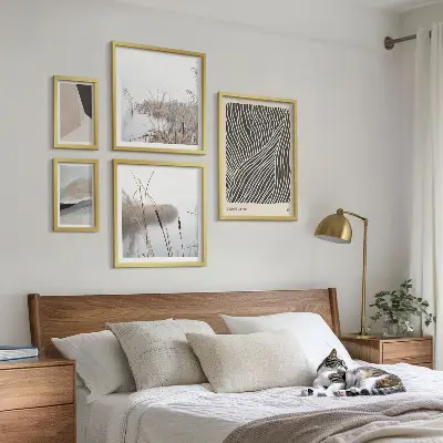 Set de tablouri decorative pentru perete cu artă minimalistă a naturii