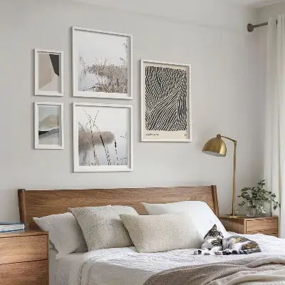 Set de tablouri decorative pentru perete cu artă minimalistă a naturii